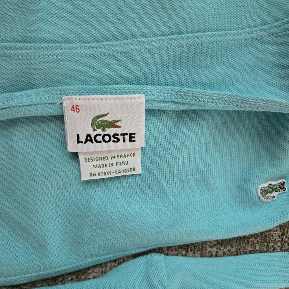 Lacoste Blue Cut Out Sleeveless Tank Top - Picture 3 of 3